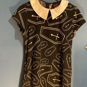 Dolls Kill Babydoll collar Coffin Dress
